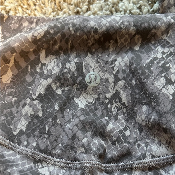 Lululemon leggings- snake skin pattern - Picture 3 of 5